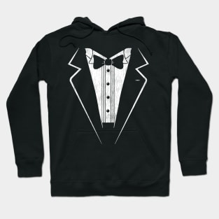 Classic Black Tuxedo Vintage Hoodie